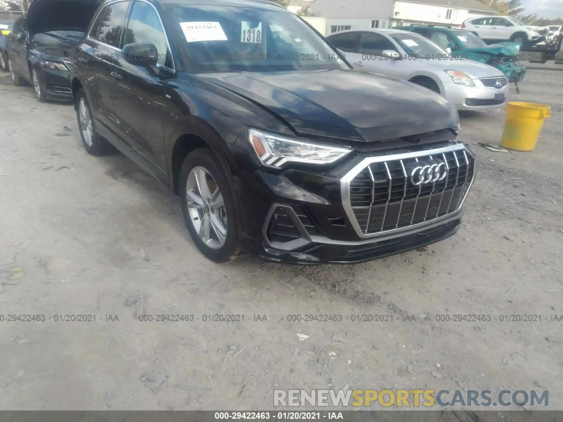 1 Photograph of a damaged car WA1EECF37M1019570 AUDI Q3 2021