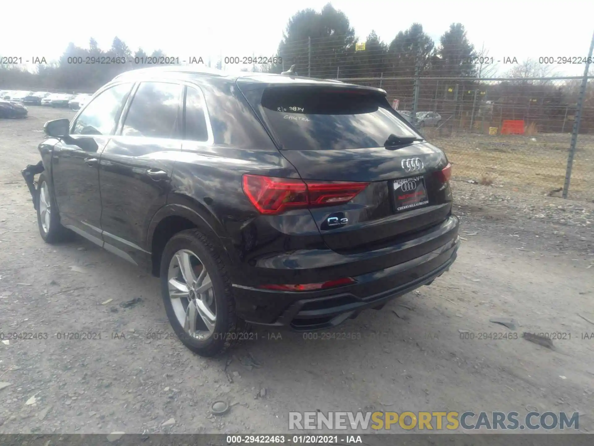 3 Photograph of a damaged car WA1EECF37M1019570 AUDI Q3 2021