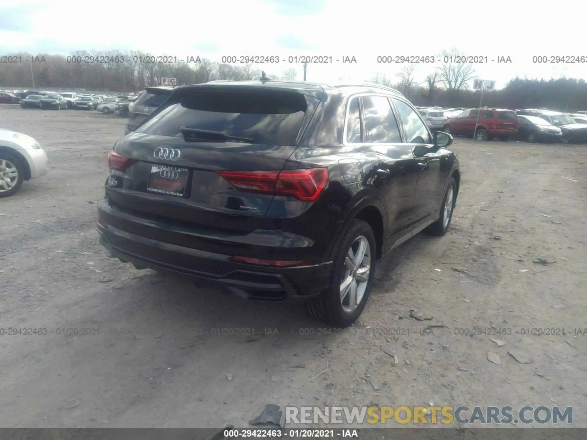 4 Фотография поврежденного автомобиля WA1EECF37M1019570 AUDI Q3 2021