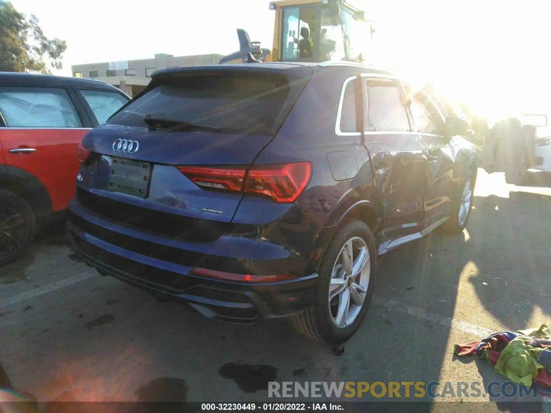 4 Фотография поврежденного автомобиля WA1EECF37M1044792 AUDI Q3 2021