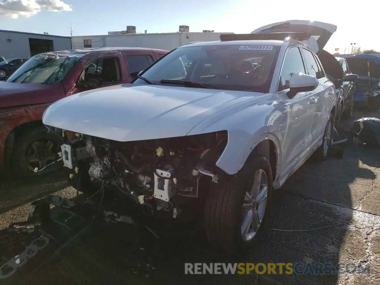 2 Photograph of a damaged car WA1EECF38M1061455 AUDI Q3 2021