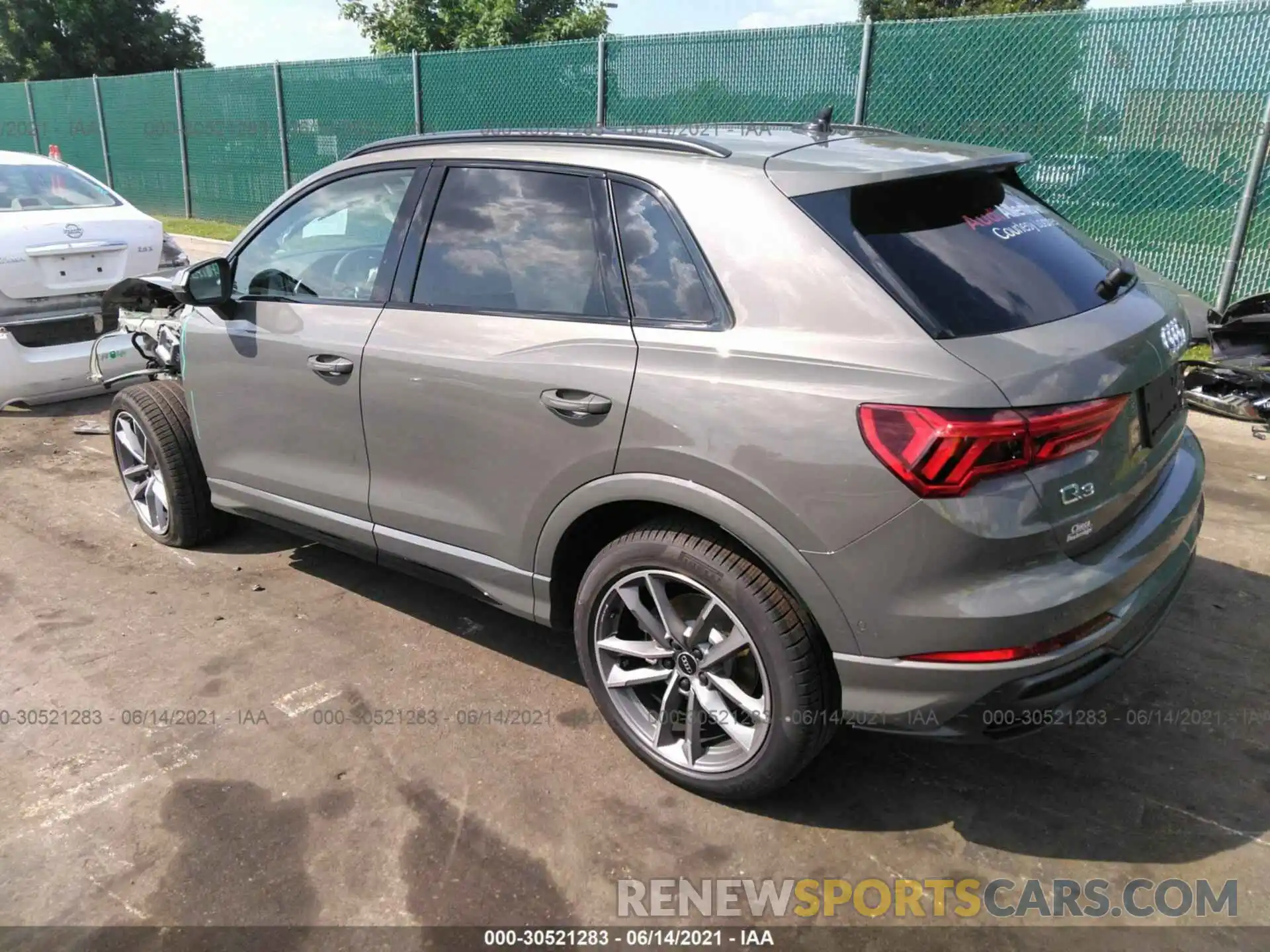 3 Фотография поврежденного автомобиля WA1EECF38M1124098 AUDI Q3 2021