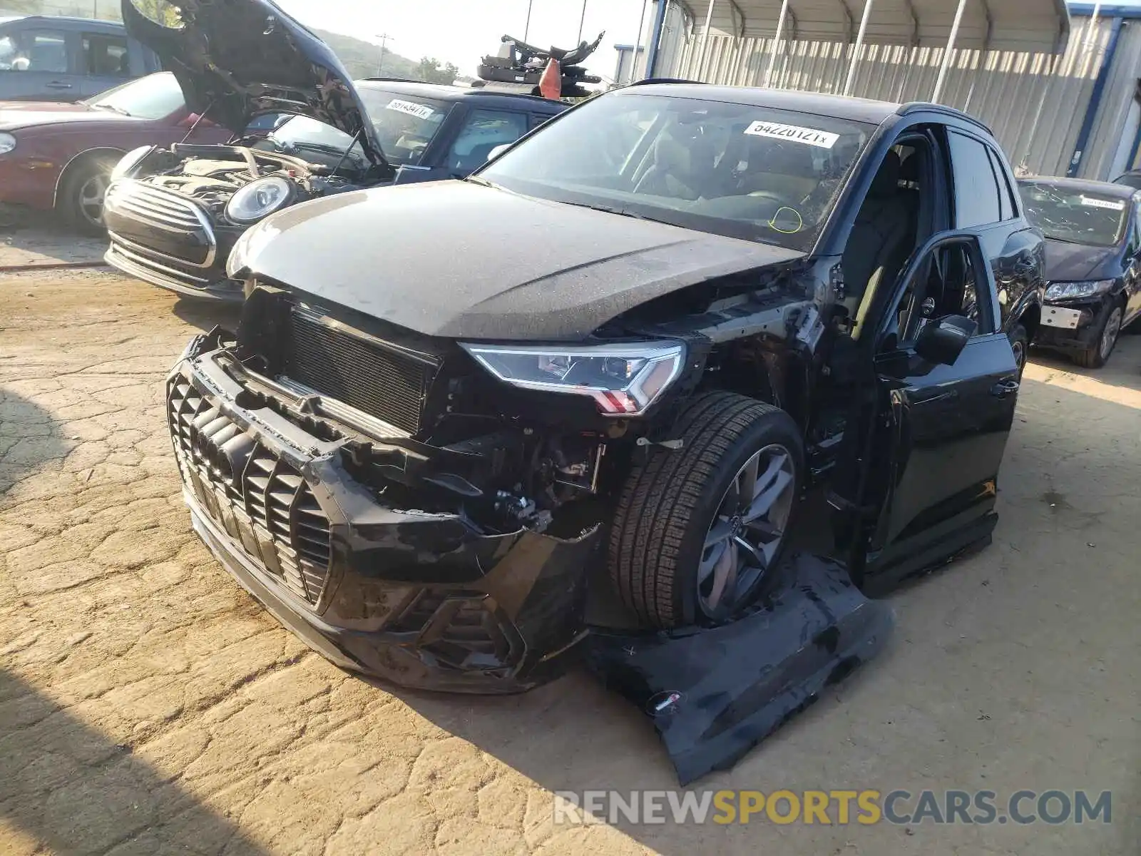 2 Photograph of a damaged car WA1EECF38M1125123 AUDI Q3 2021