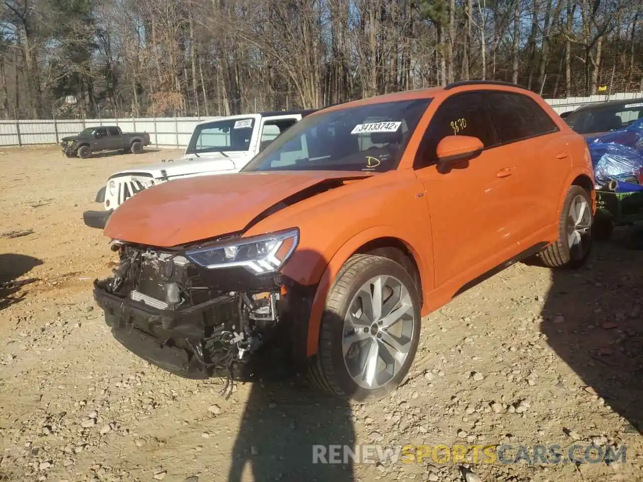 2 Photograph of a damaged car WA1EECF38M1153195 AUDI Q3 2021