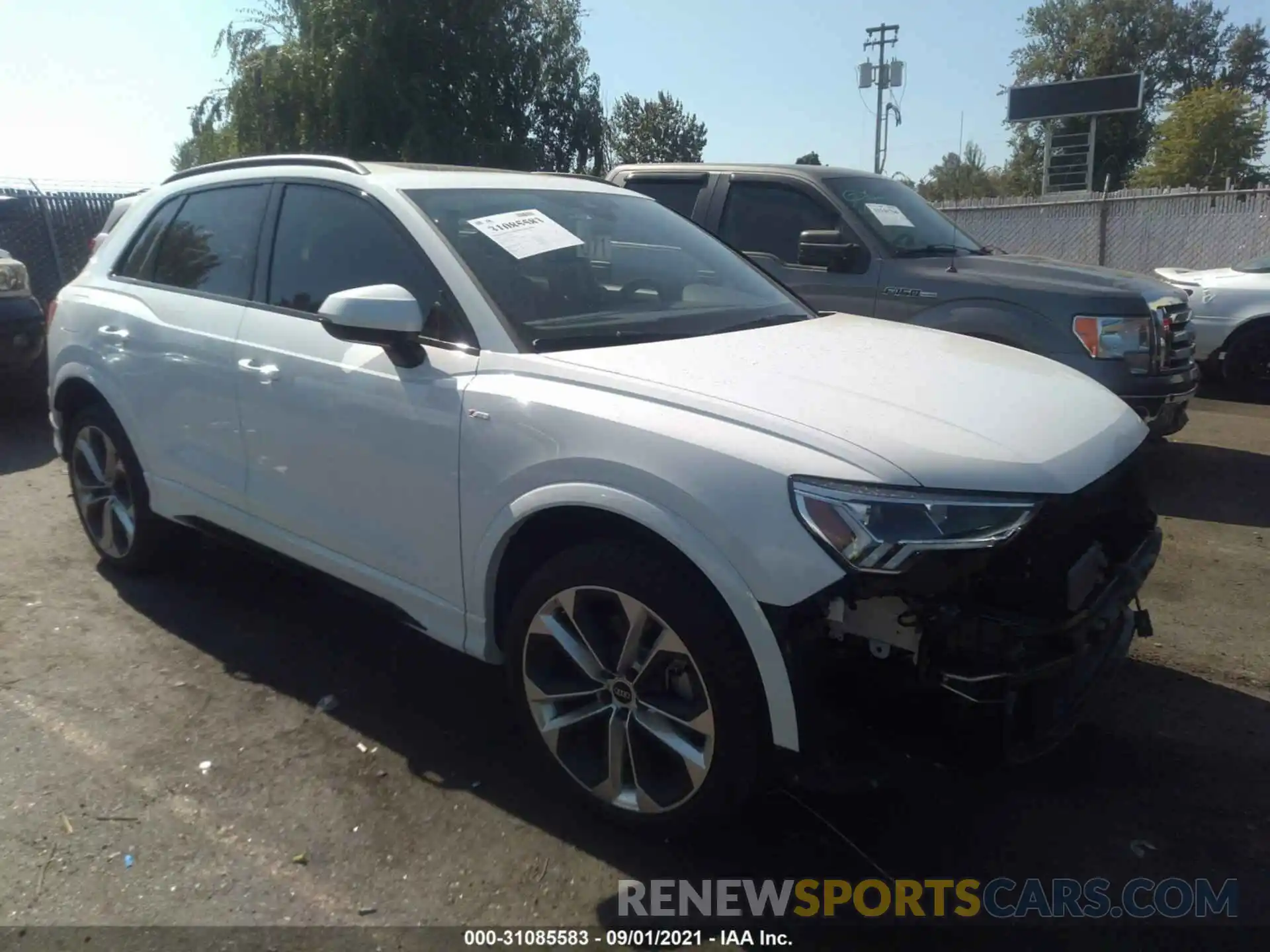 1 Фотография поврежденного автомобиля WA1EECF39M1024205 AUDI Q3 2021