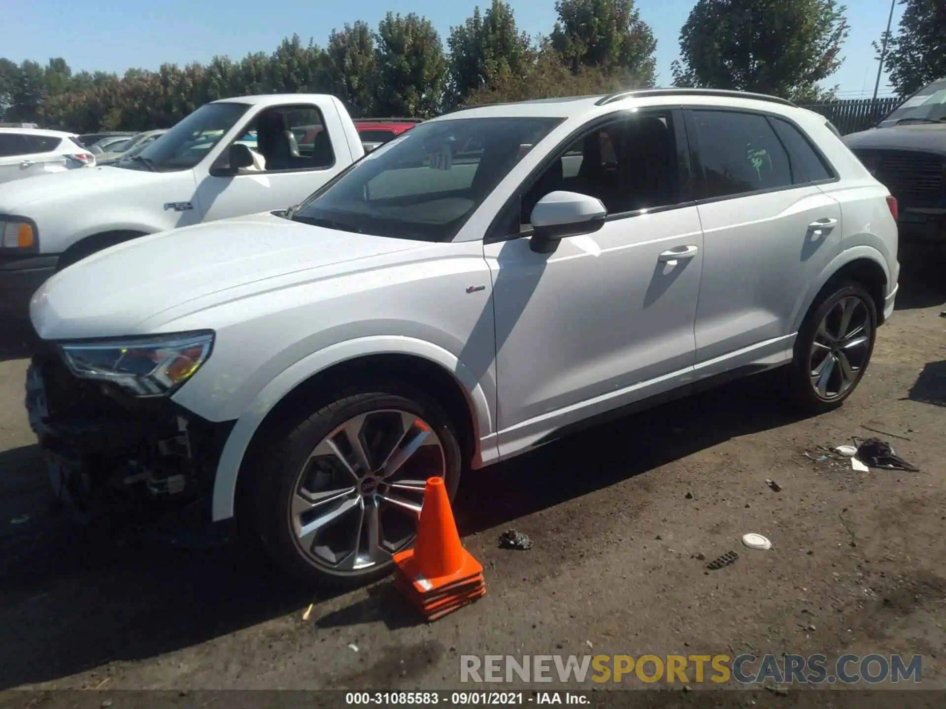 2 Фотография поврежденного автомобиля WA1EECF39M1024205 AUDI Q3 2021