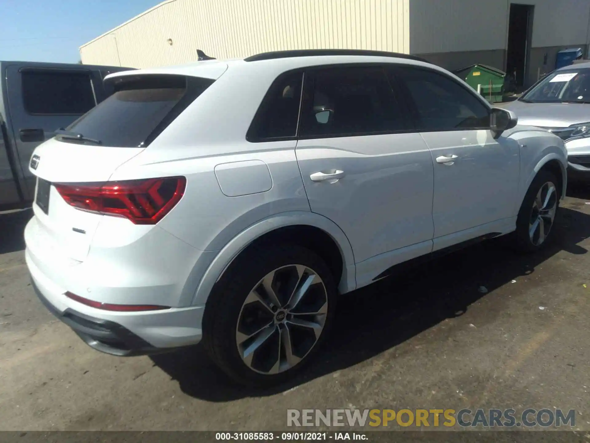 4 Фотография поврежденного автомобиля WA1EECF39M1024205 AUDI Q3 2021