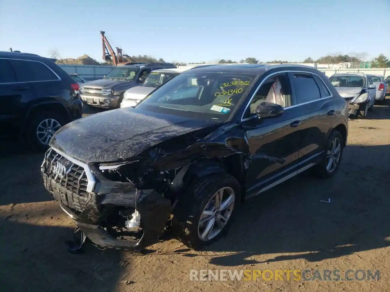 2 Photograph of a damaged car WA1EECF3XM1034340 AUDI Q3 2021