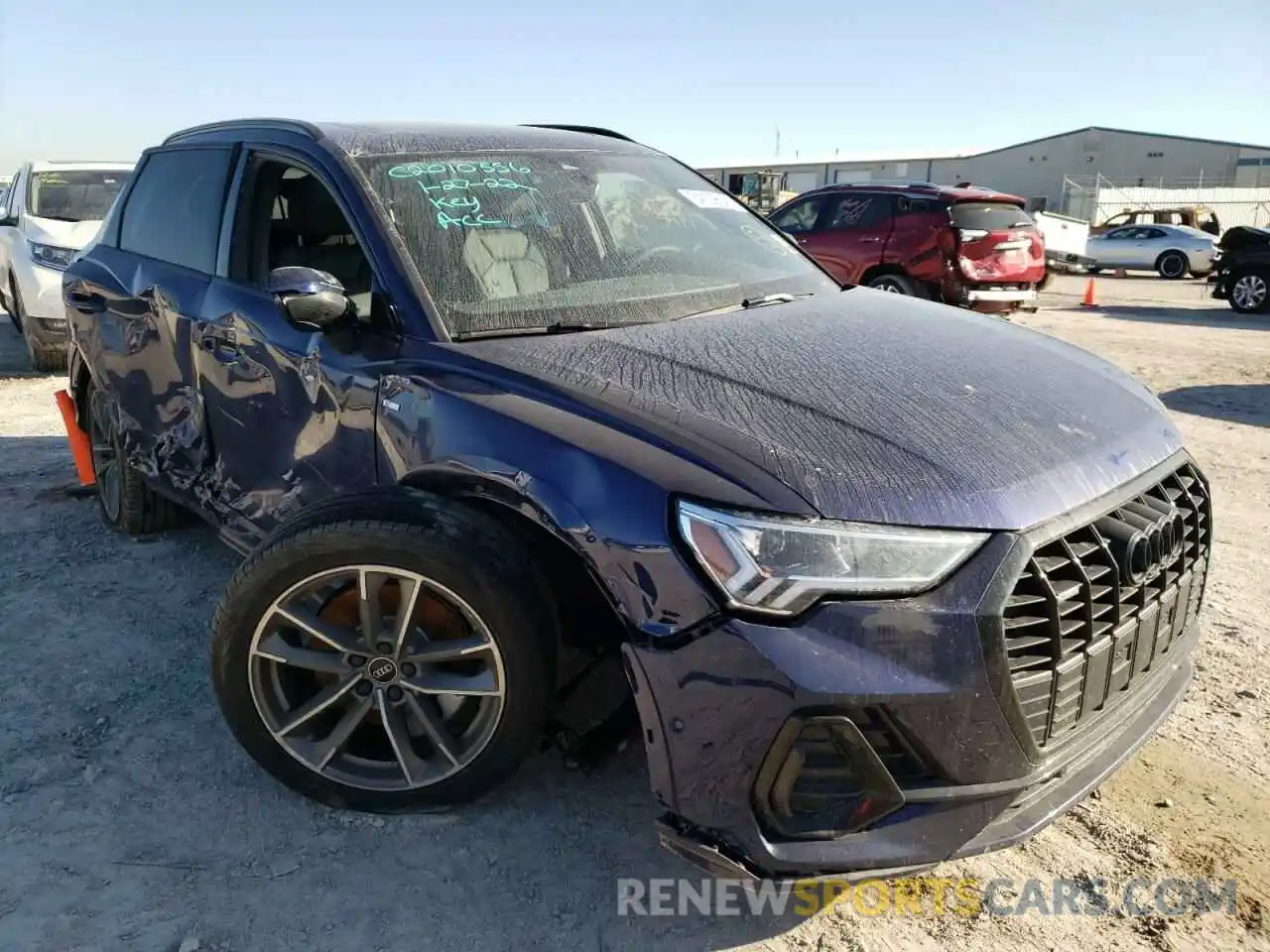 1 Photograph of a damaged car WA1EECF3XM1133353 AUDI Q3 2021