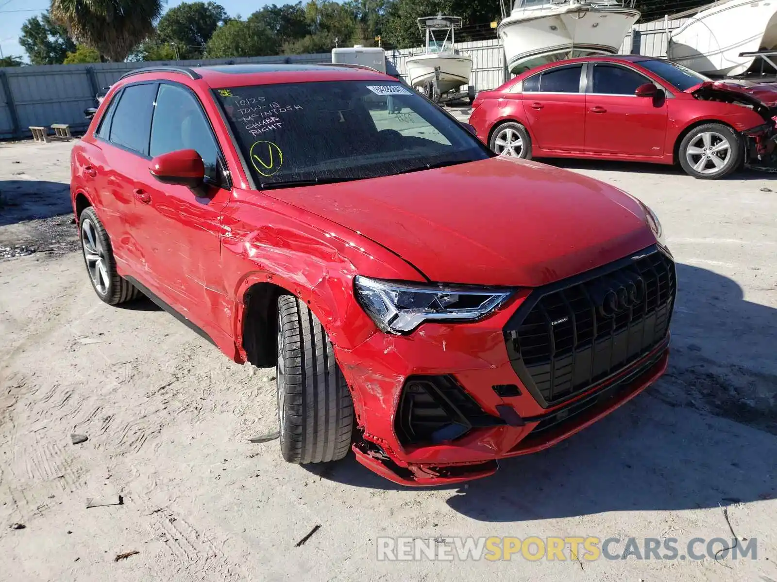 1 Photograph of a damaged car WA1EECF3XM1140495 AUDI Q3 2021