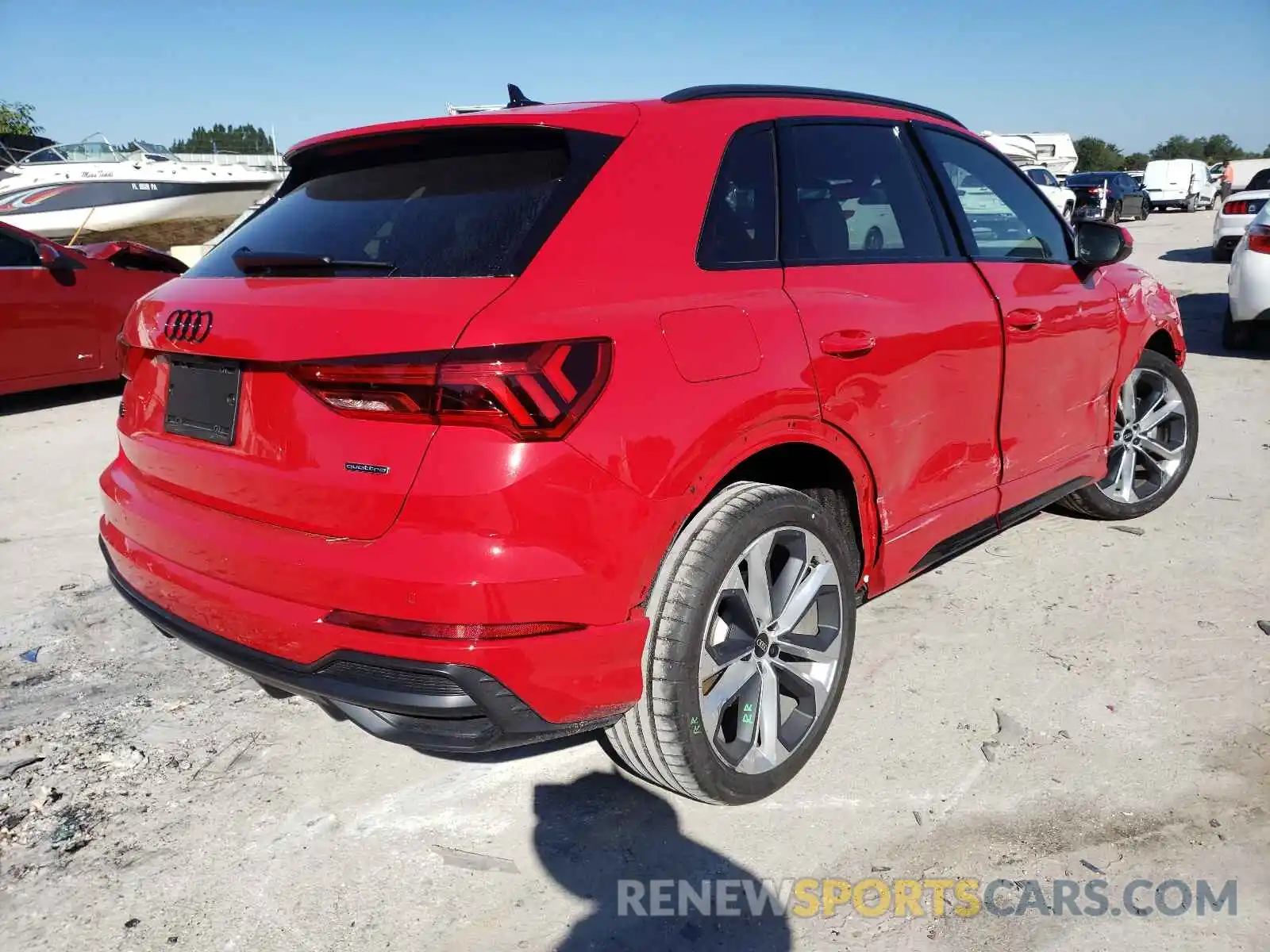 4 Фотография поврежденного автомобиля WA1EECF3XM1140495 AUDI Q3 2021