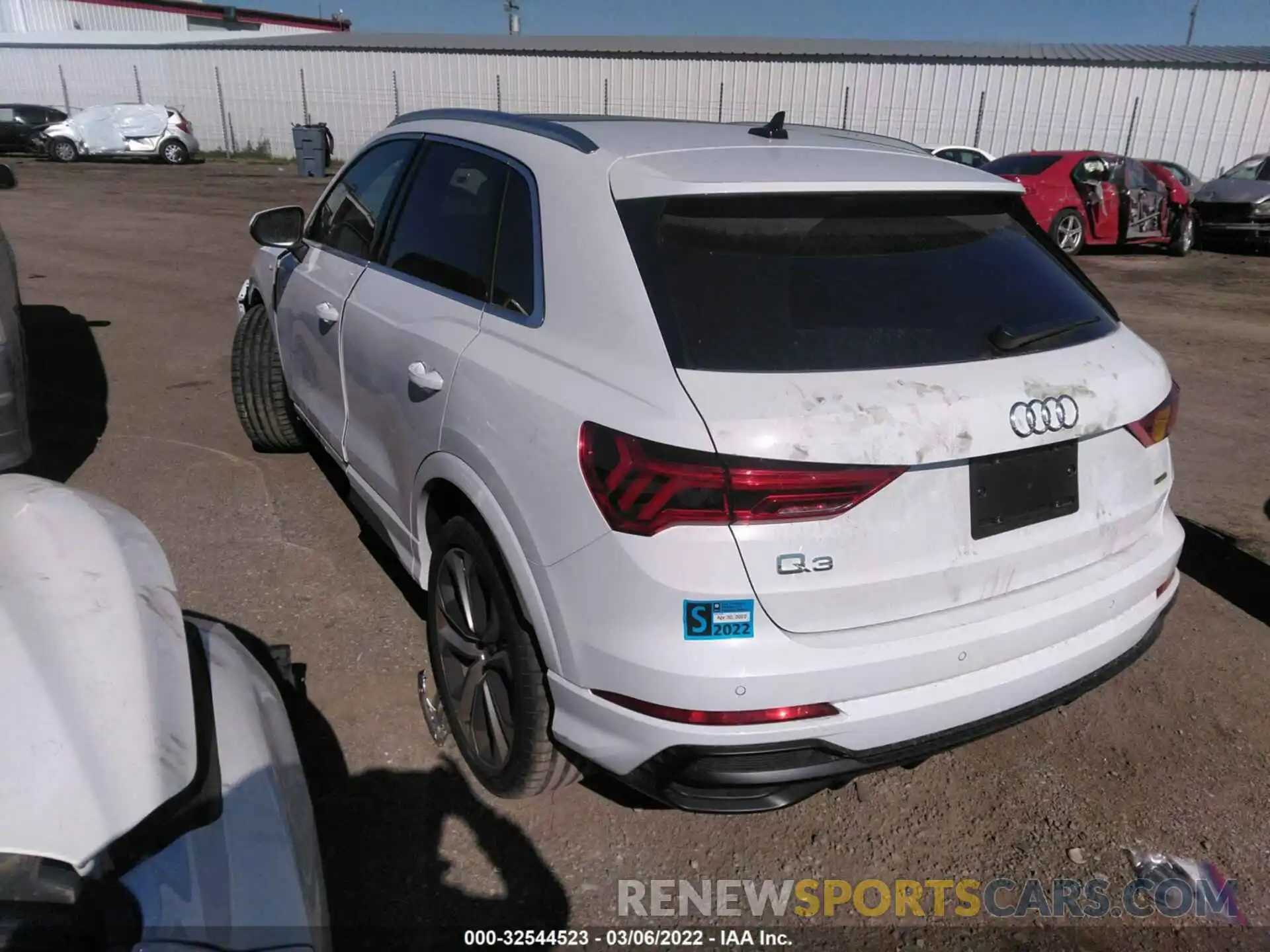 3 Photograph of a damaged car WA1EECF3XM1142067 AUDI Q3 2021