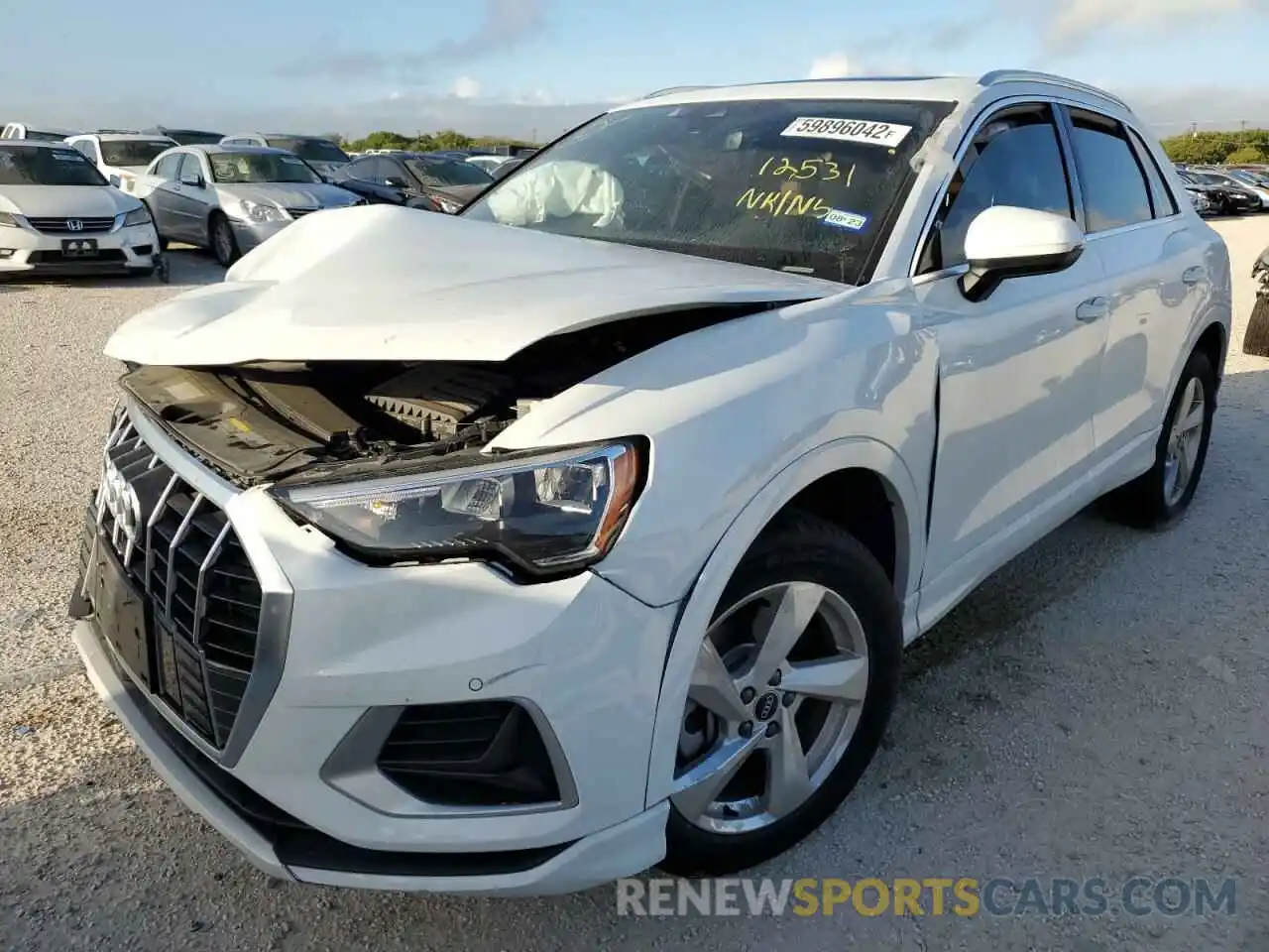 2 Photograph of a damaged car WA1AUCF30N1003049 AUDI Q3 2022