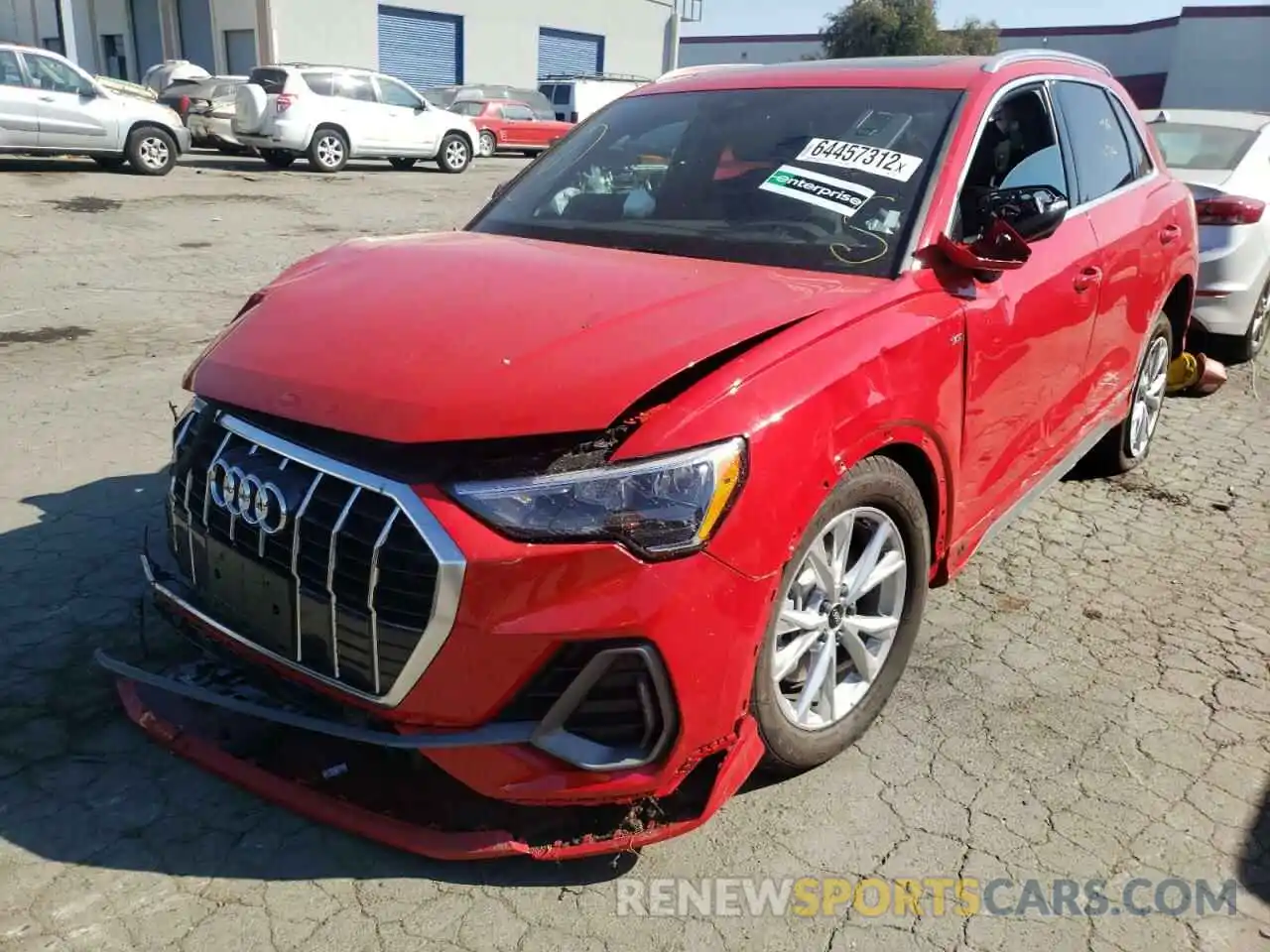 2 Photograph of a damaged car WA1DECF34N1144863 AUDI Q3 2022