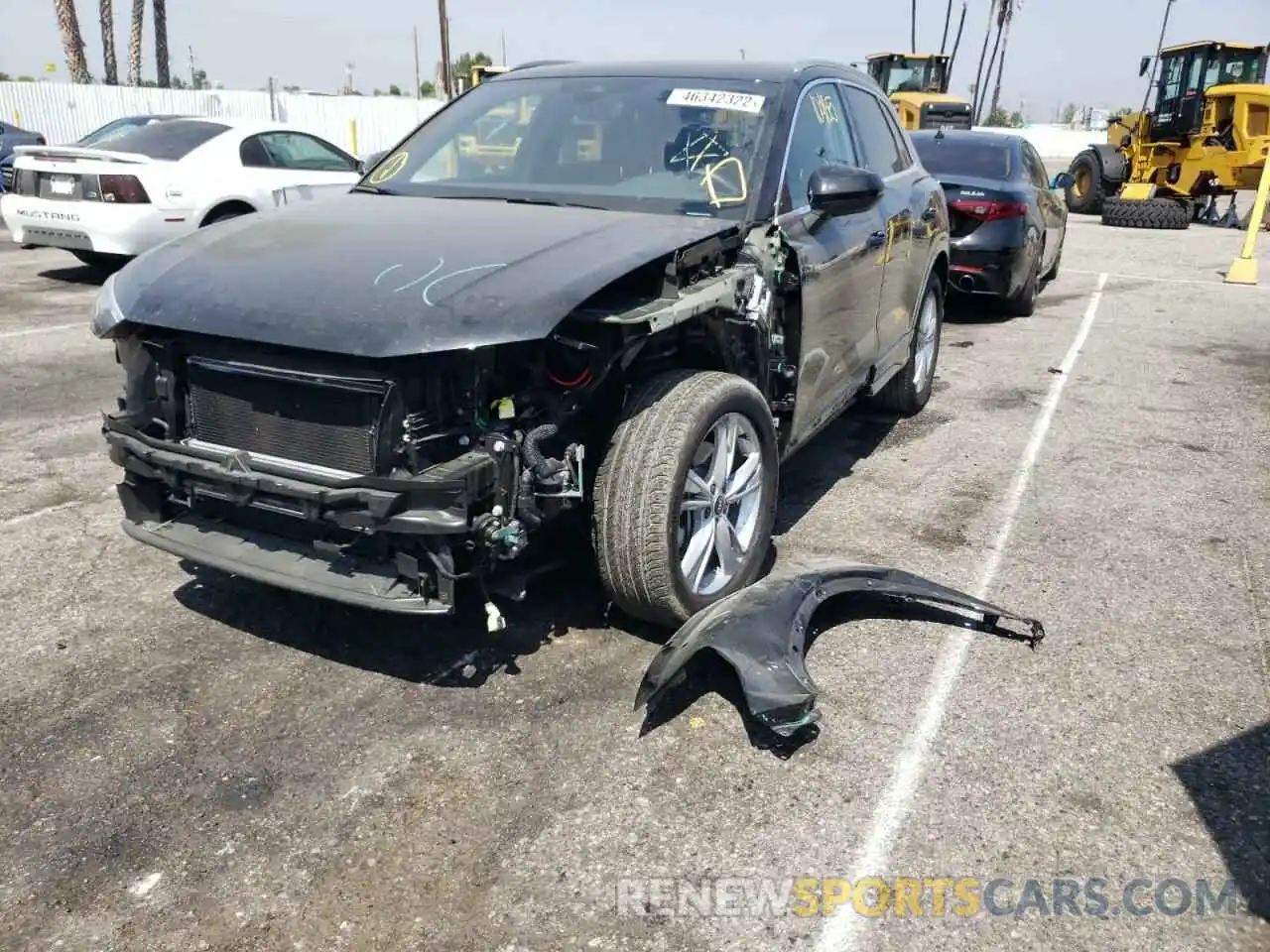 2 Photograph of a damaged car WA1DECF39N1023360 AUDI Q3 2022