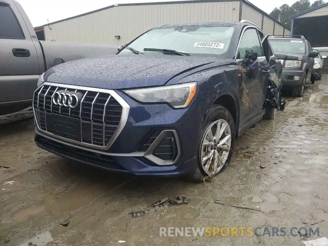 2 Photograph of a damaged car WA1DEDF32N1021603 AUDI Q3 2022