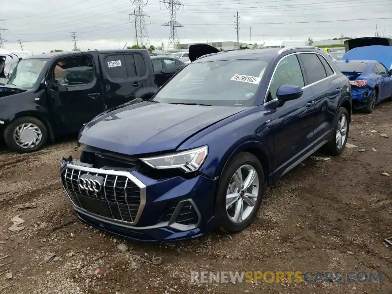 2 Фотография поврежденного автомобиля WA1EECF32N1020515 AUDI Q3 2022