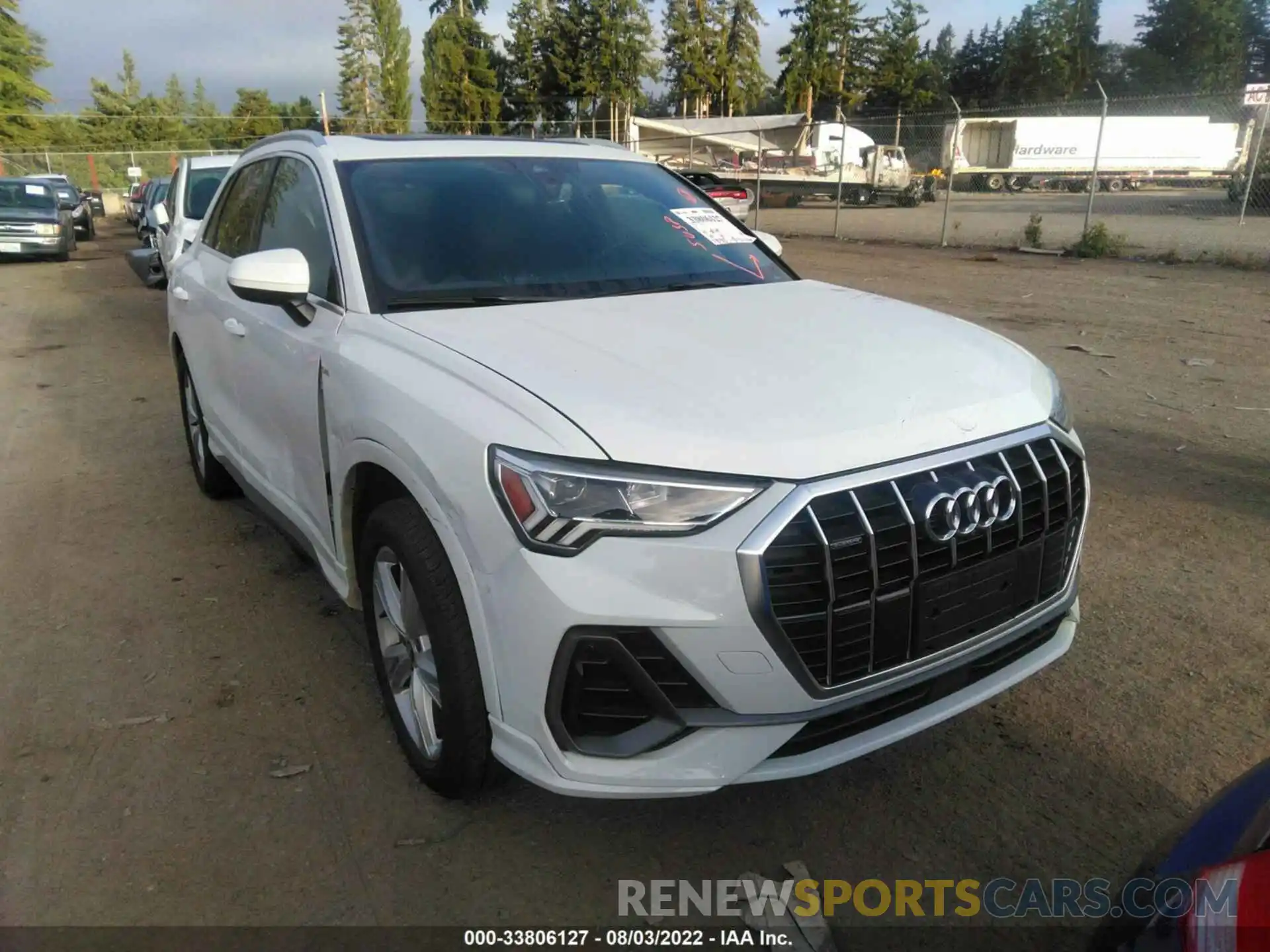 1 Фотография поврежденного автомобиля WA1EECF33N1005828 AUDI Q3 2022