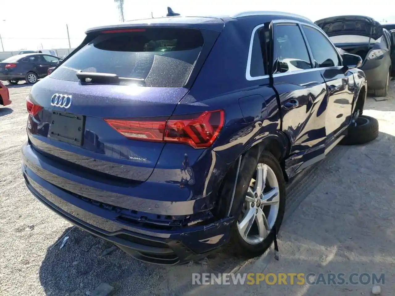 4 Фотография поврежденного автомобиля WA1EECF33N1031135 AUDI Q3 2022