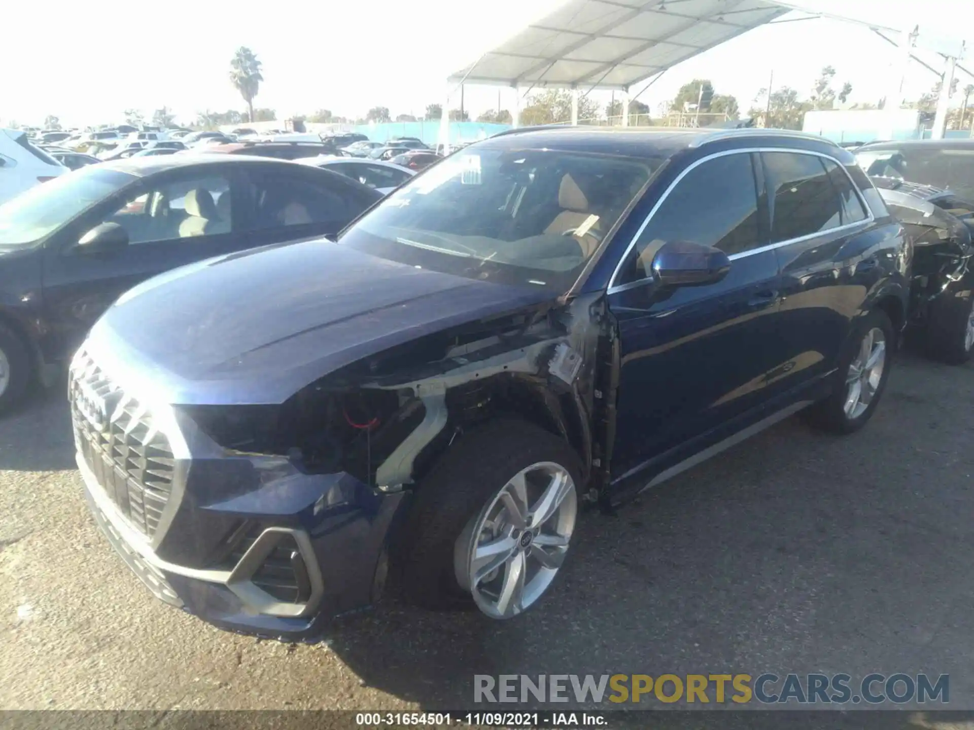 2 Photograph of a damaged car WA1EECF36N1004110 AUDI Q3 2022