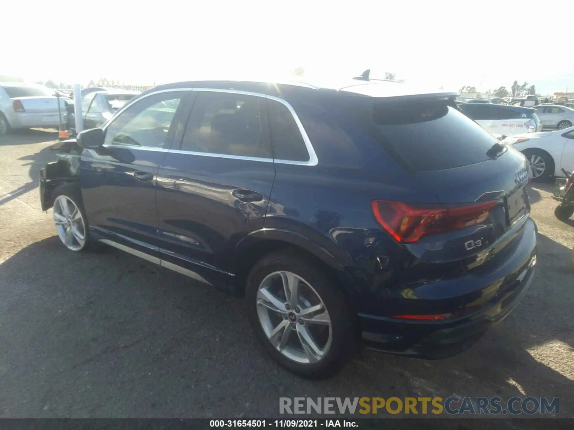 3 Фотография поврежденного автомобиля WA1EECF36N1004110 AUDI Q3 2022