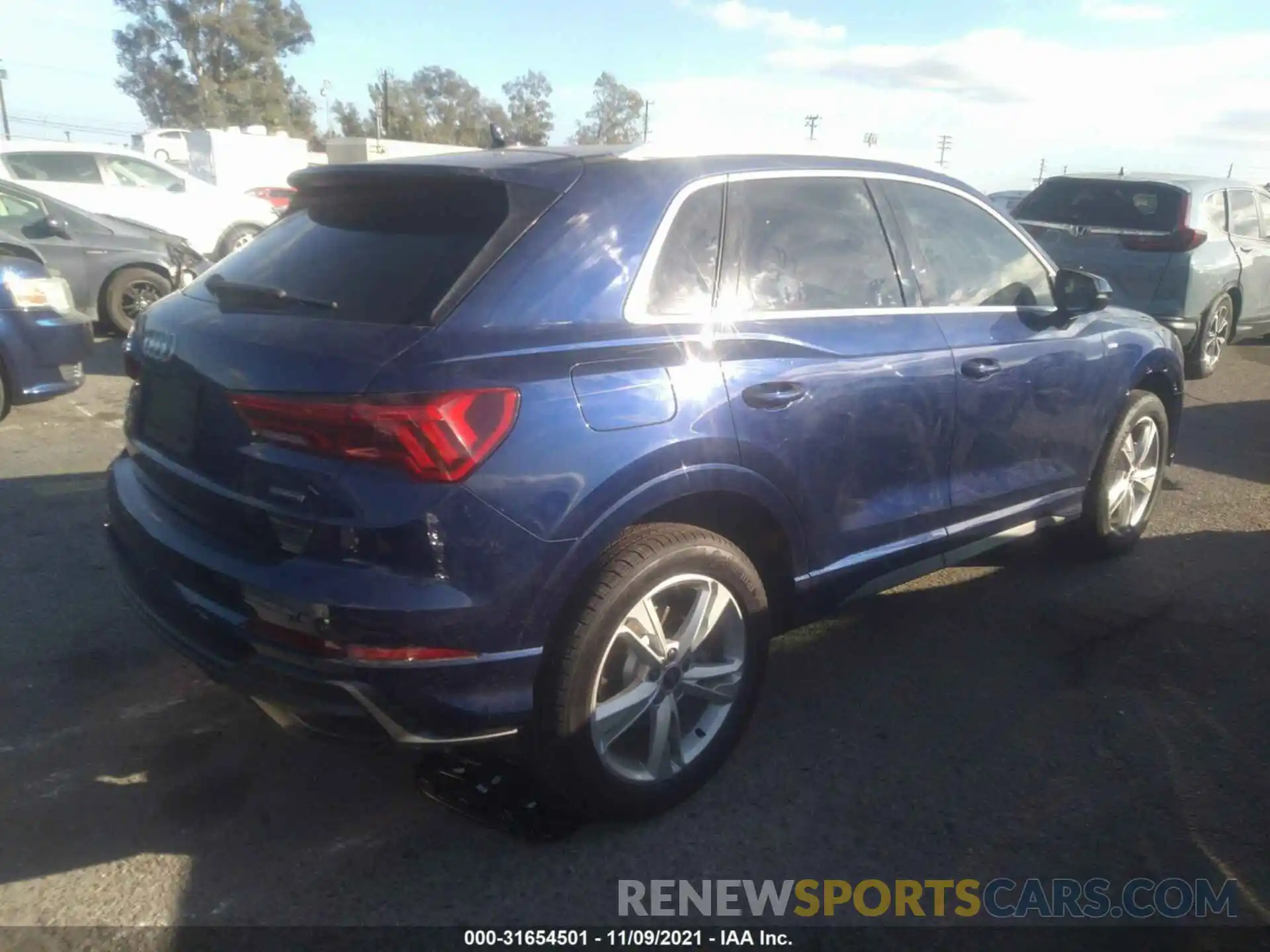 4 Фотография поврежденного автомобиля WA1EECF36N1004110 AUDI Q3 2022