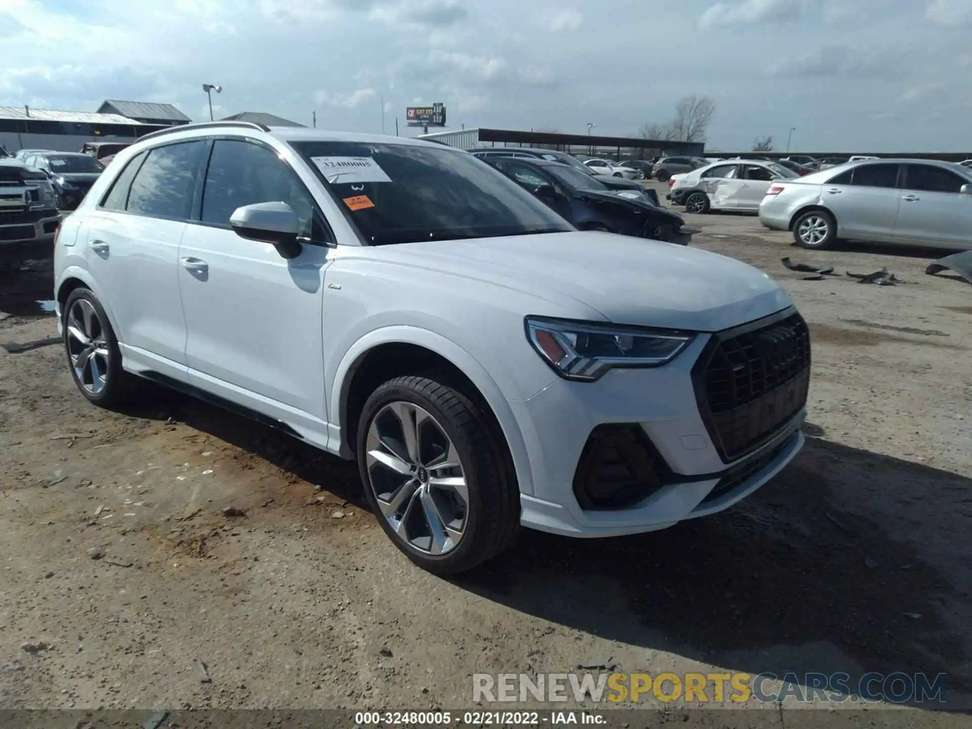 1 Фотография поврежденного автомобиля WA1EECF36N1035129 AUDI Q3 2022