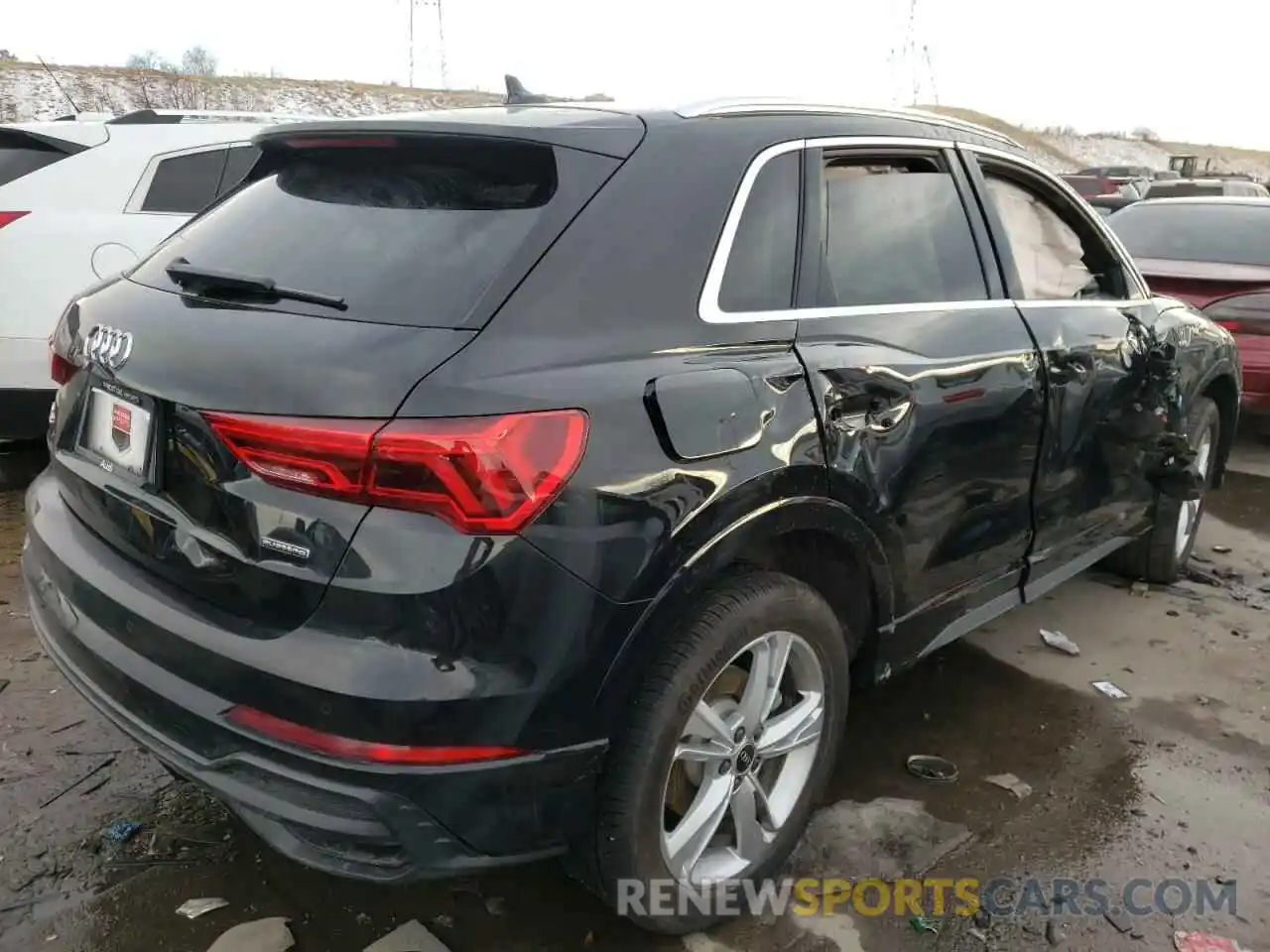 4 Фотография поврежденного автомобиля WA1EECF36N1044980 AUDI Q3 2022