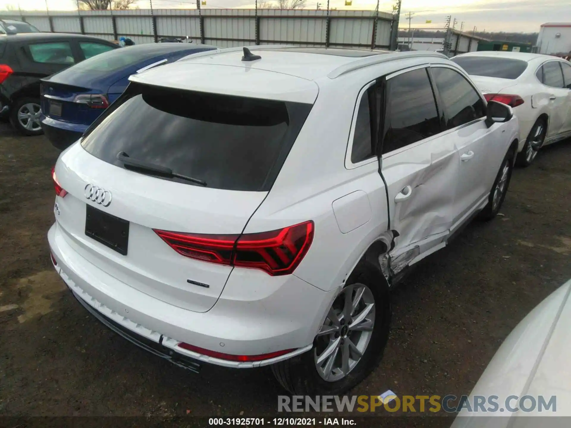 4 Фотография поврежденного автомобиля WA1EECF37N1005587 AUDI Q3 2022