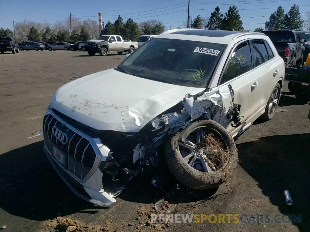 2 Фотография поврежденного автомобиля WA1EECF37N1026441 AUDI Q3 2022