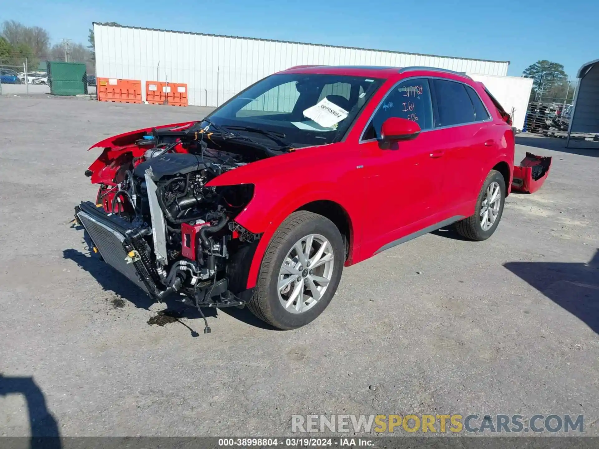 2 Photograph of a damaged car WA1DECF31R1082814 AUDI Q3 2024