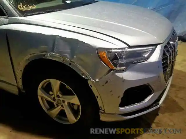 9 Photograph of a damaged car WA1AECF34K1076739 AUDI Q3 PREMIUM 2019