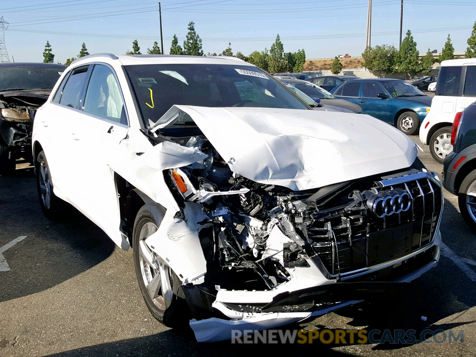 1 Photograph of a damaged car WA1BECF38K1085741 AUDI Q3 PREMIUM 2019