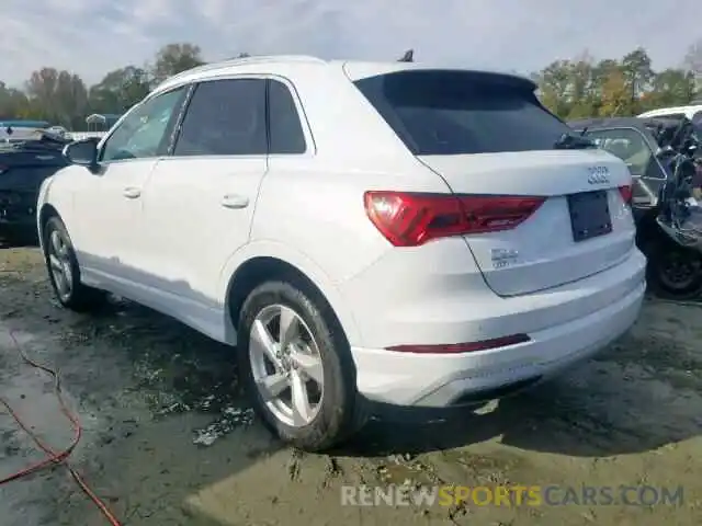 3 Photograph of a damaged car WA1BECF39K1066843 AUDI Q3 PREMIUM 2019