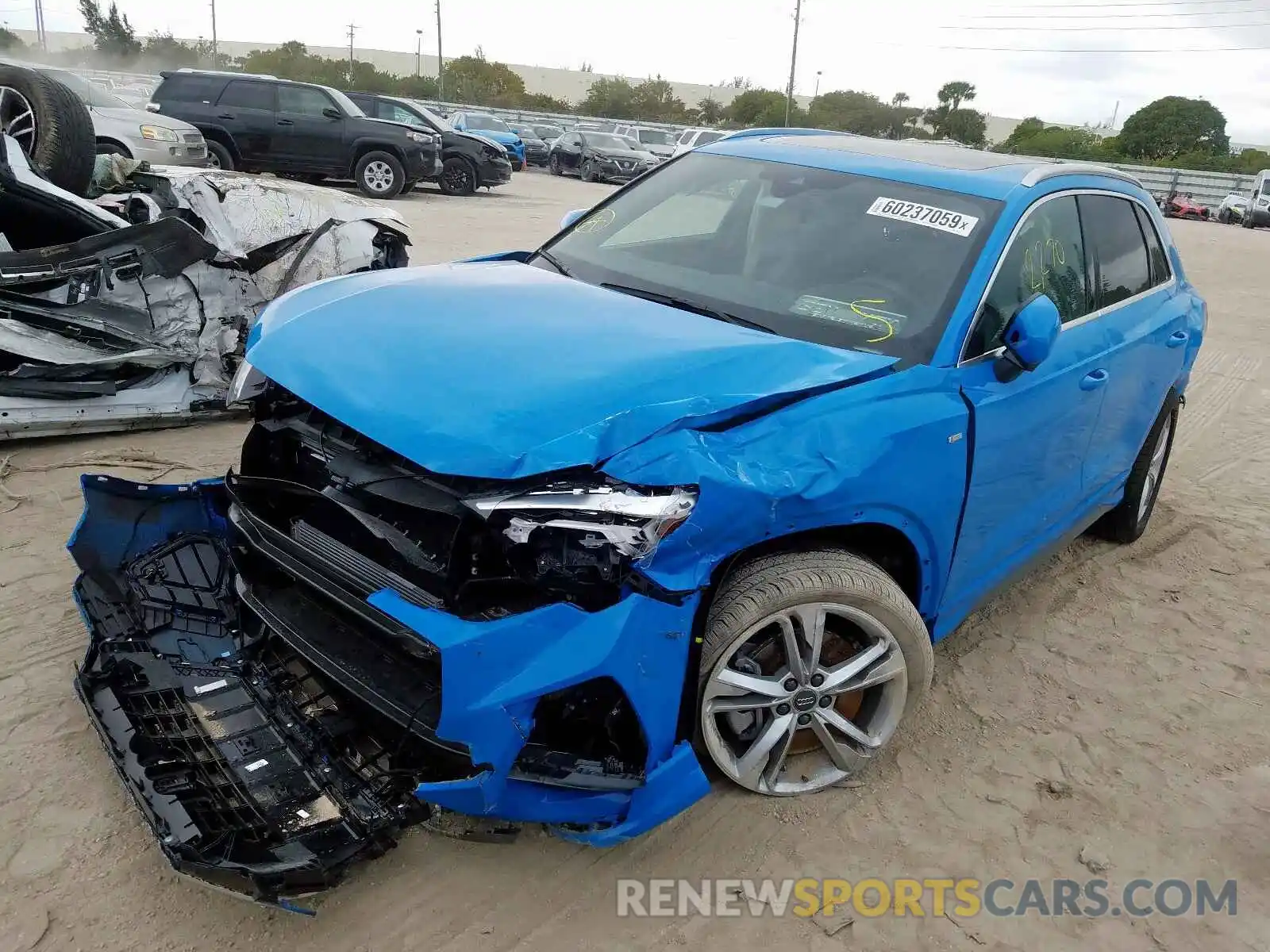 2 Photograph of a damaged car WA1EECF33K1087779 AUDI Q3 PREMIUM 2019