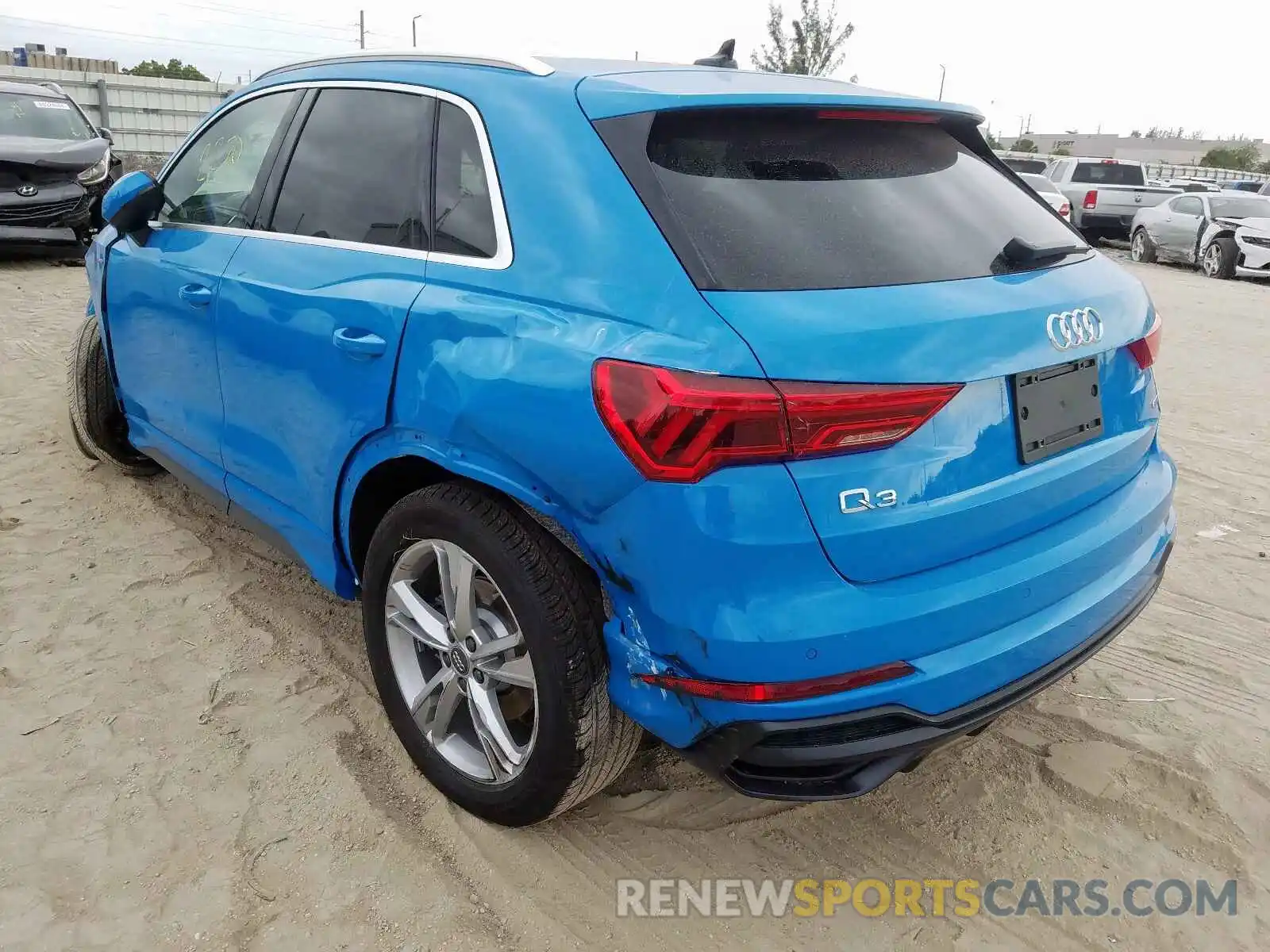 3 Photograph of a damaged car WA1EECF33K1087779 AUDI Q3 PREMIUM 2019