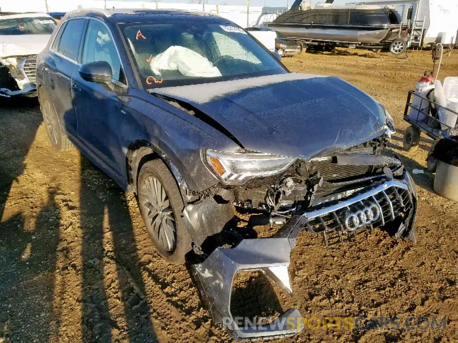 1 Photograph of a damaged car WA1FECF33K1078231 AUDI Q3 PRESTIG 2019