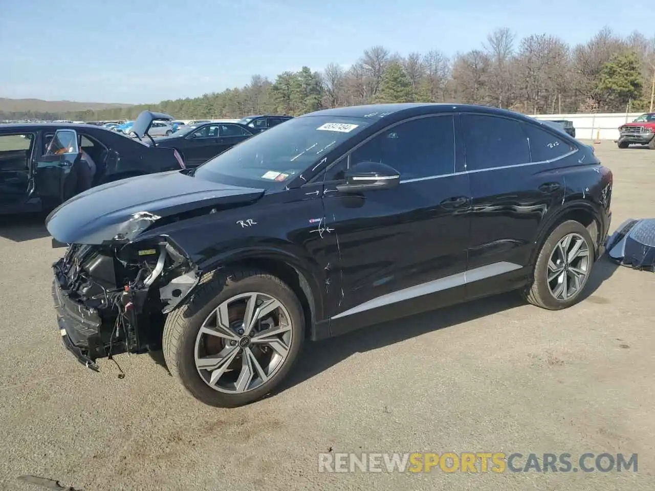 1 Photograph of a damaged car WA132BFZ3PP051514 AUDI Q4 E-TRON 2023