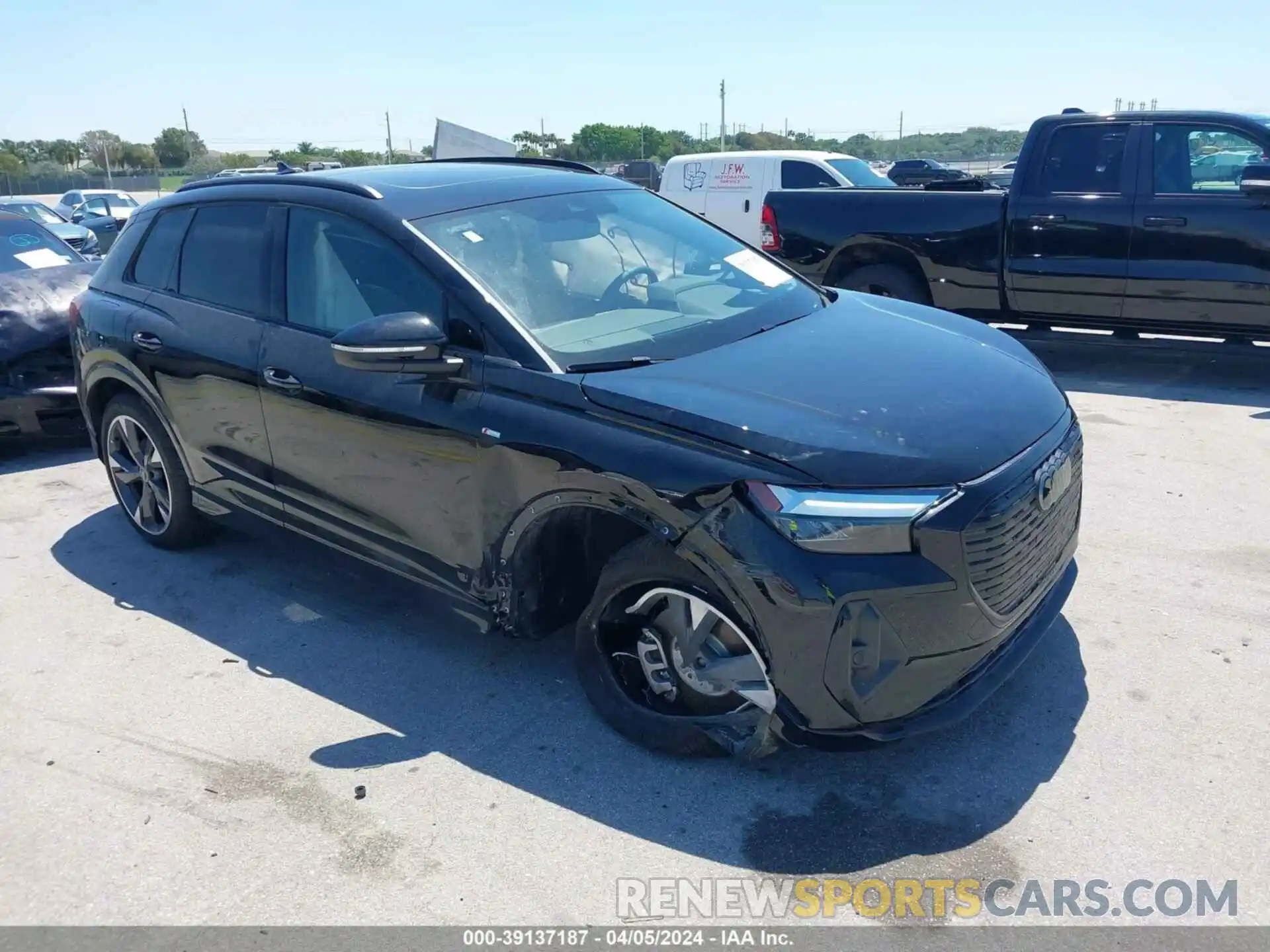 1 Photograph of a damaged car WA1K2BFZ3RP017250 AUDI Q4 E-TRON 2024