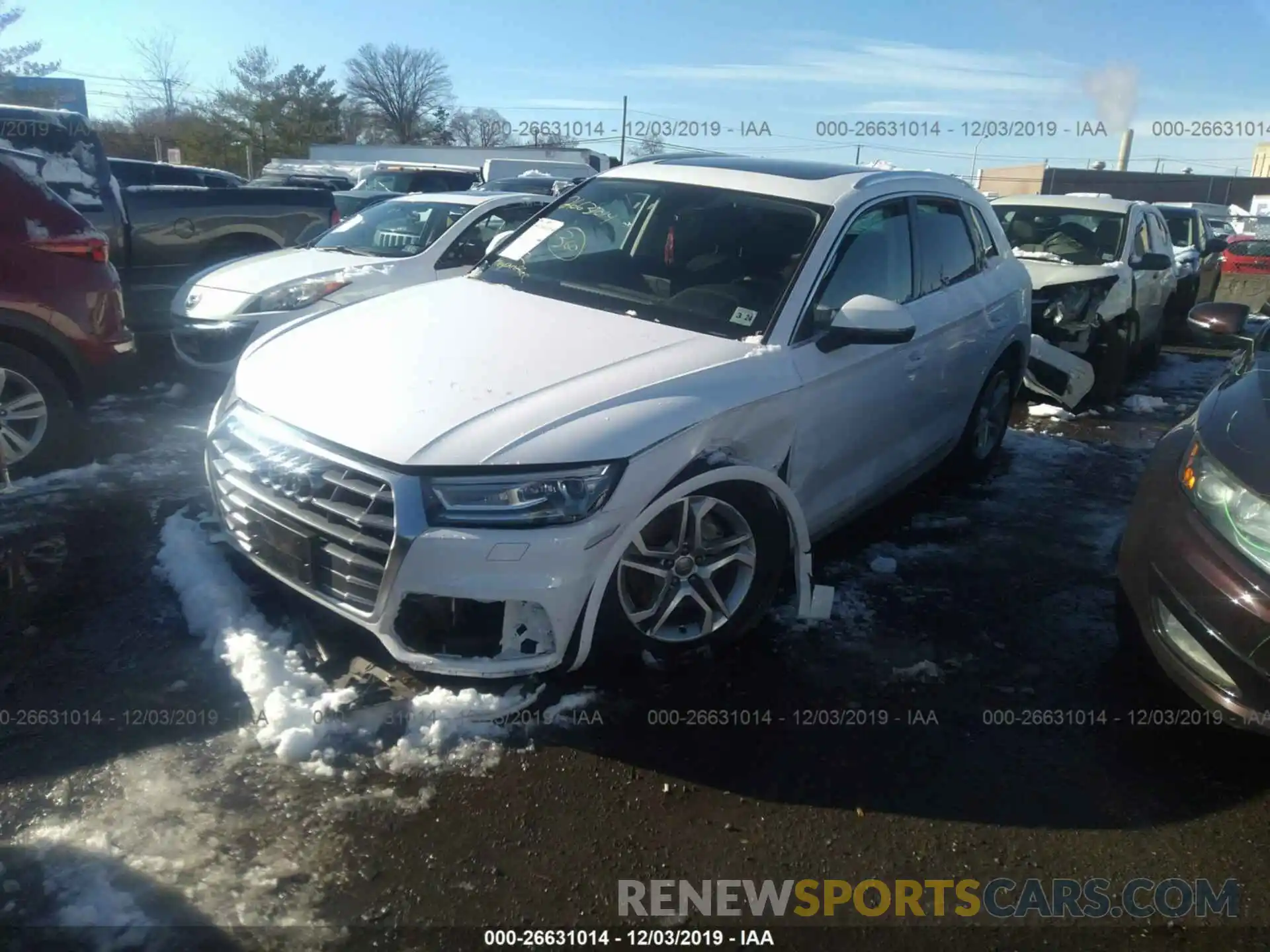 2 Photograph of a damaged car WA1ANAFY0K2055073 AUDI Q5 2019