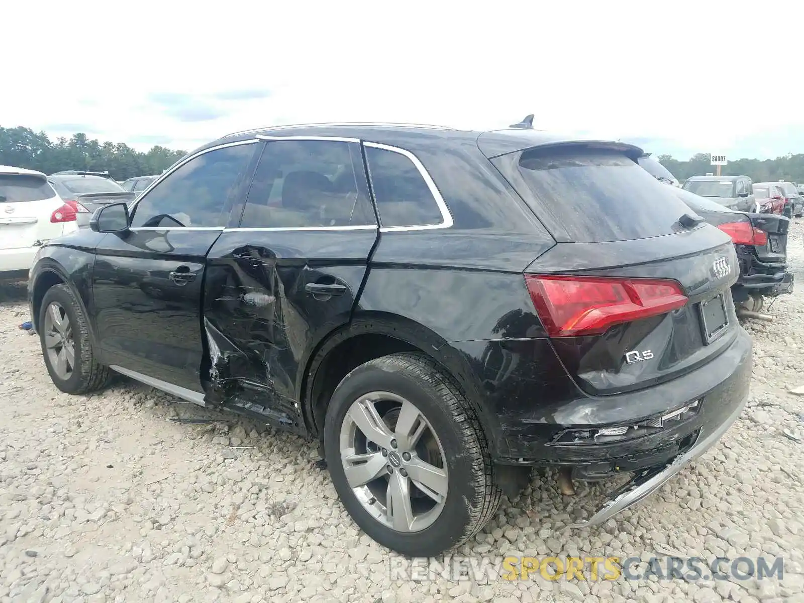 3 Фотография поврежденного автомобиля WA1ANAFY0K2086792 AUDI Q5 2019