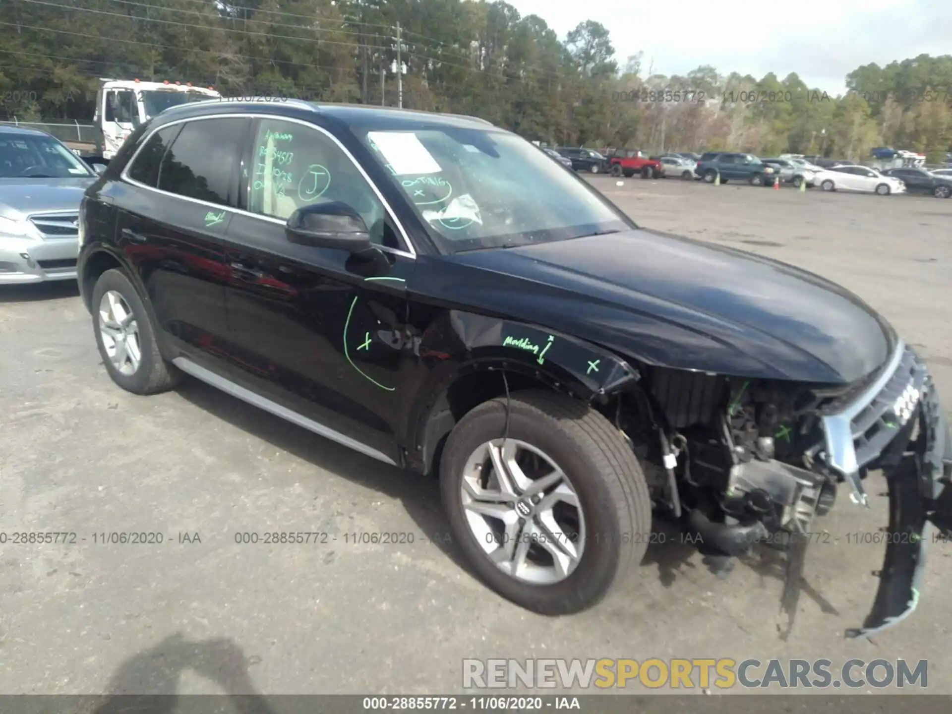 1 Photograph of a damaged car WA1ANAFY0K2110914 AUDI Q5 2019