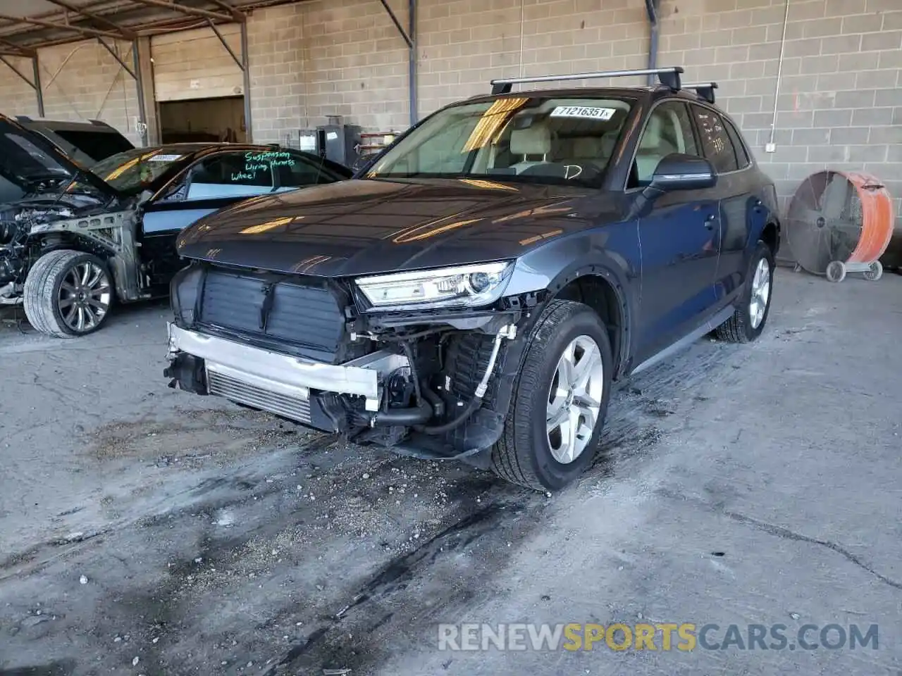 2 Photograph of a damaged car WA1ANAFY1K2109285 AUDI Q5 2019