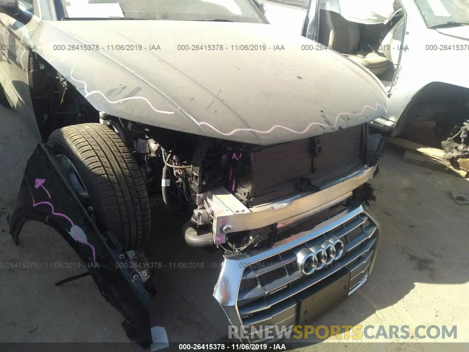 6 Фотография поврежденного автомобиля WA1ANAFY1K2132713 AUDI Q5 2019