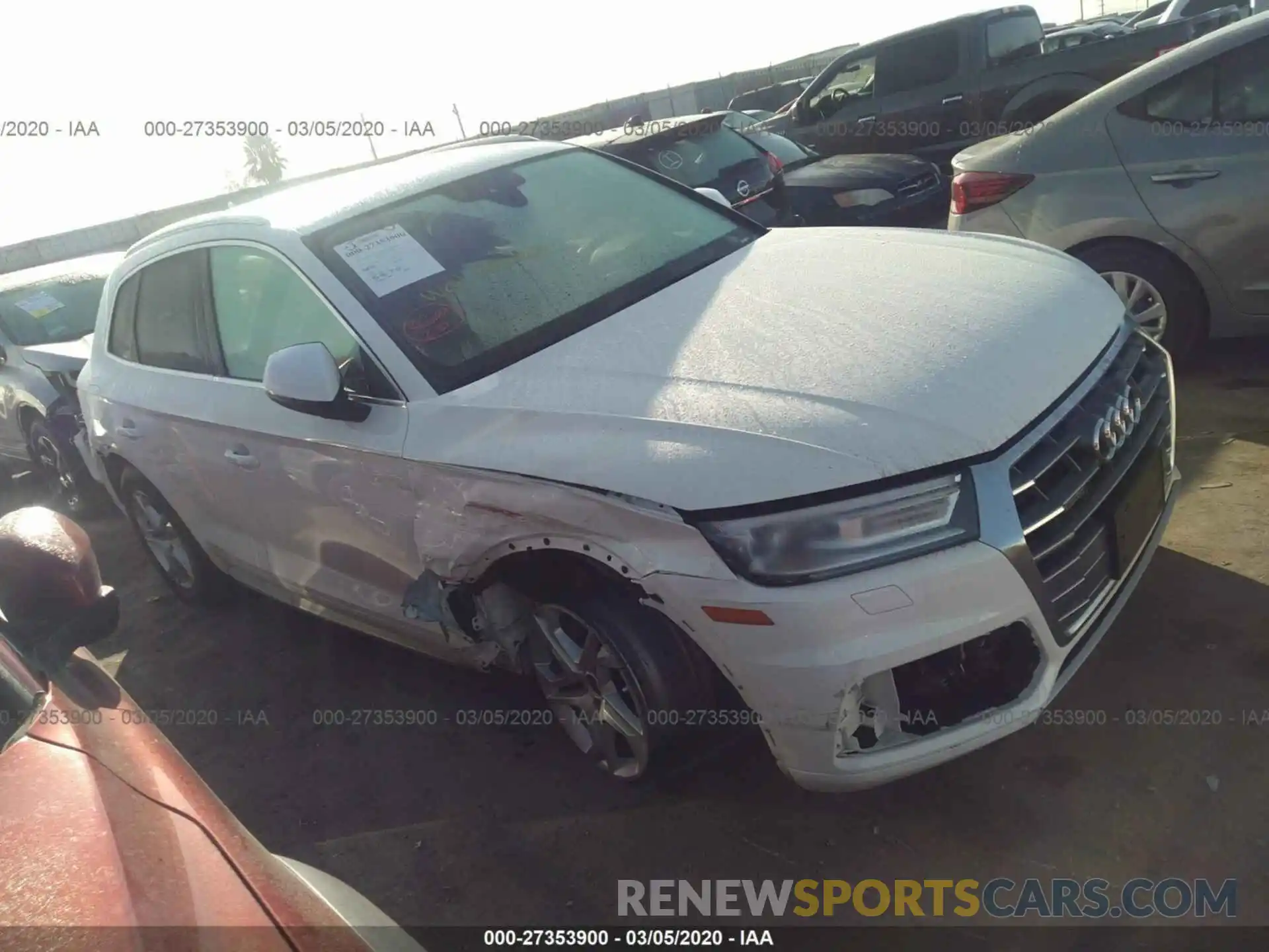 1 Photograph of a damaged car WA1ANAFY2K2067418 AUDI Q5 2019