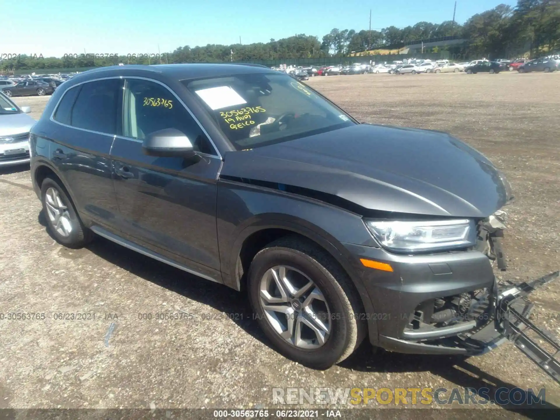 1 Photograph of a damaged car WA1ANAFY2K2072506 AUDI Q5 2019