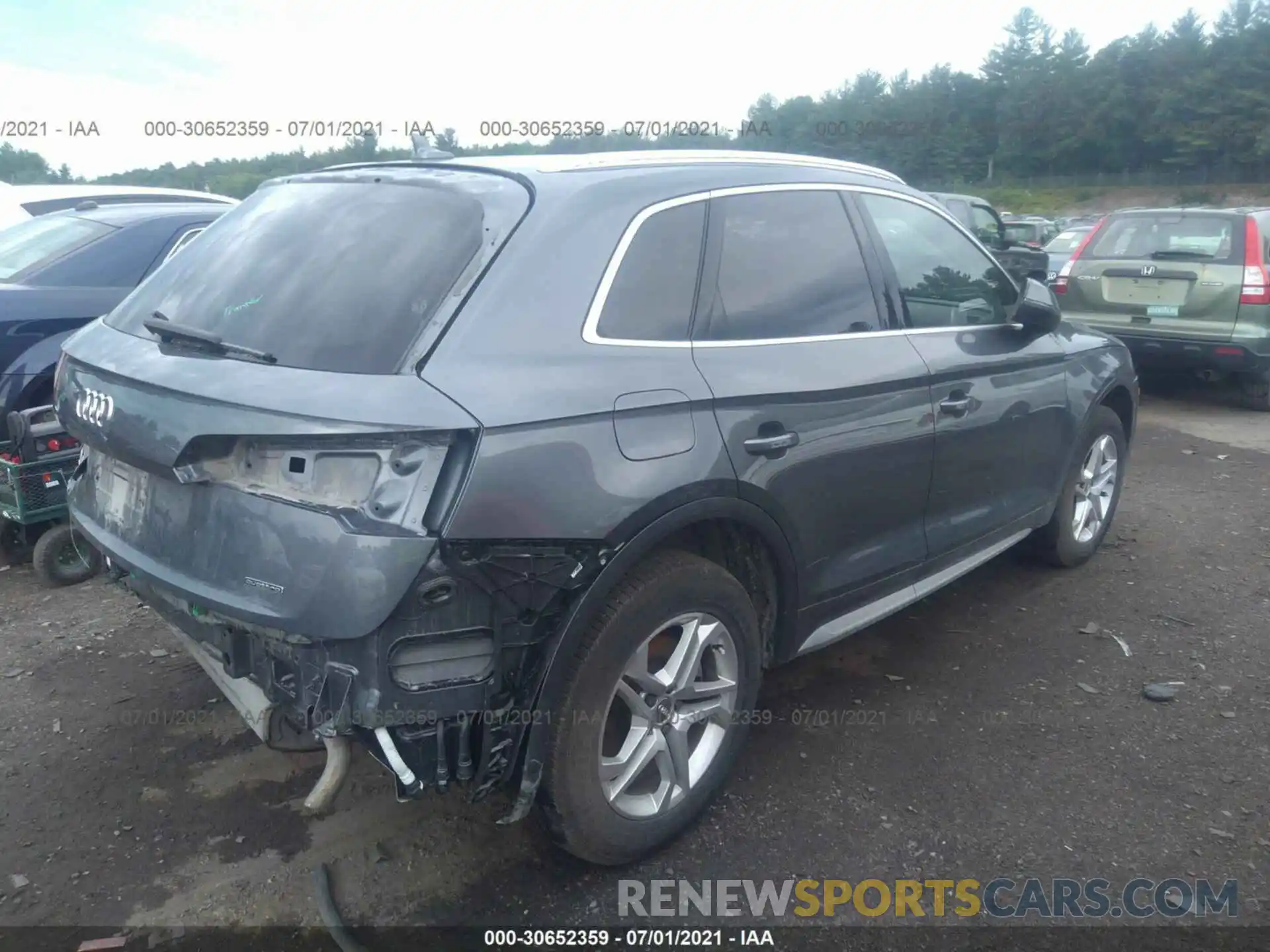 4 Фотография поврежденного автомобиля WA1ANAFY2K2088060 AUDI Q5 2019