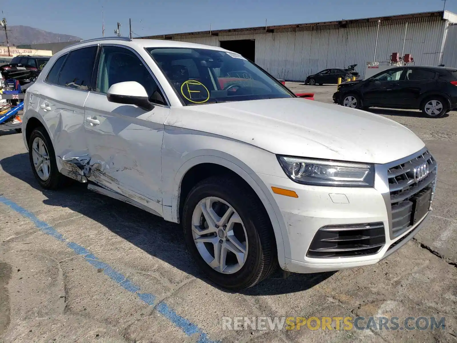 1 Photograph of a damaged car WA1ANAFY2K2116343 AUDI Q5 2019