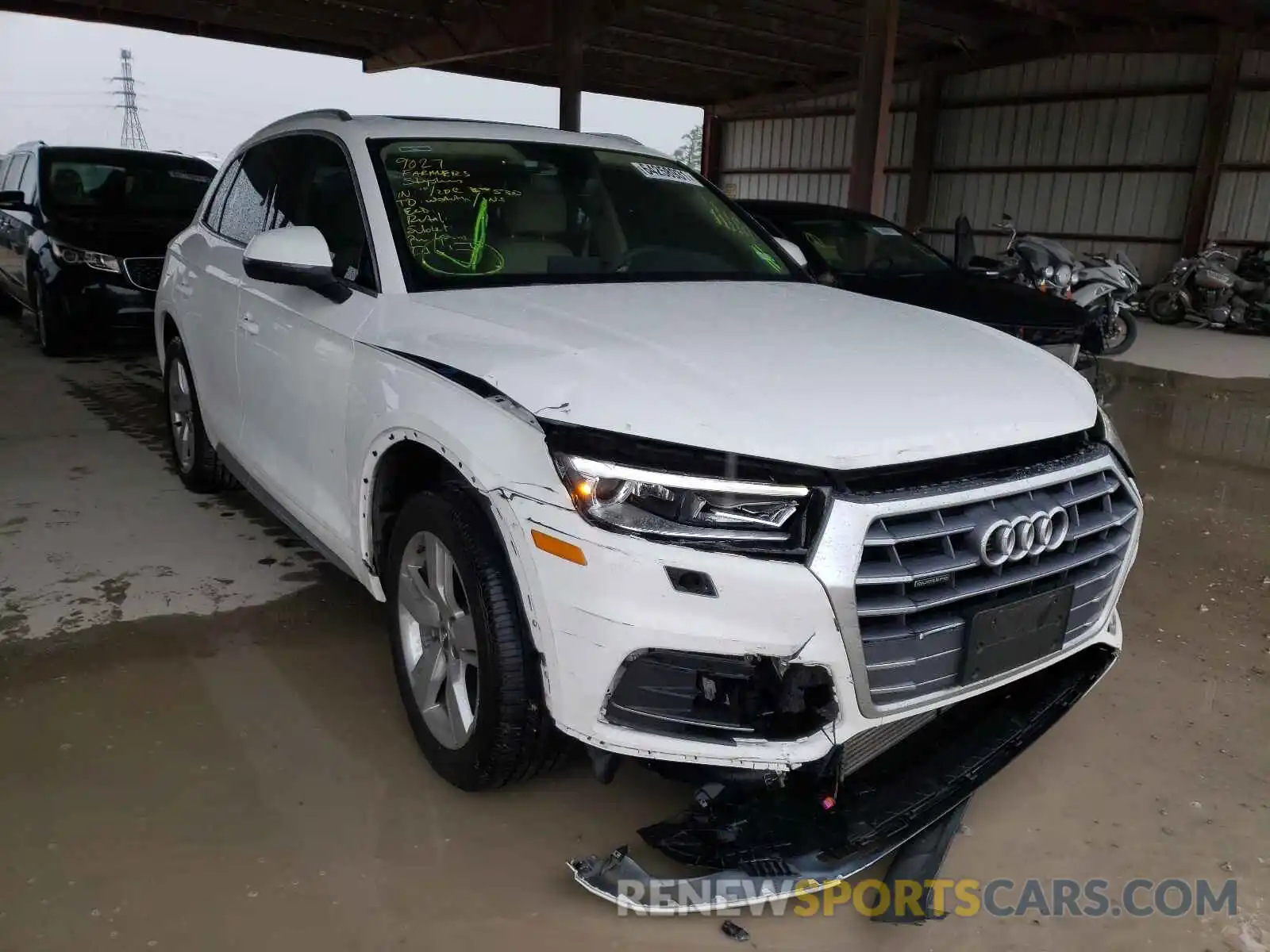 1 Photograph of a damaged car WA1ANAFY2K2129982 AUDI Q5 2019