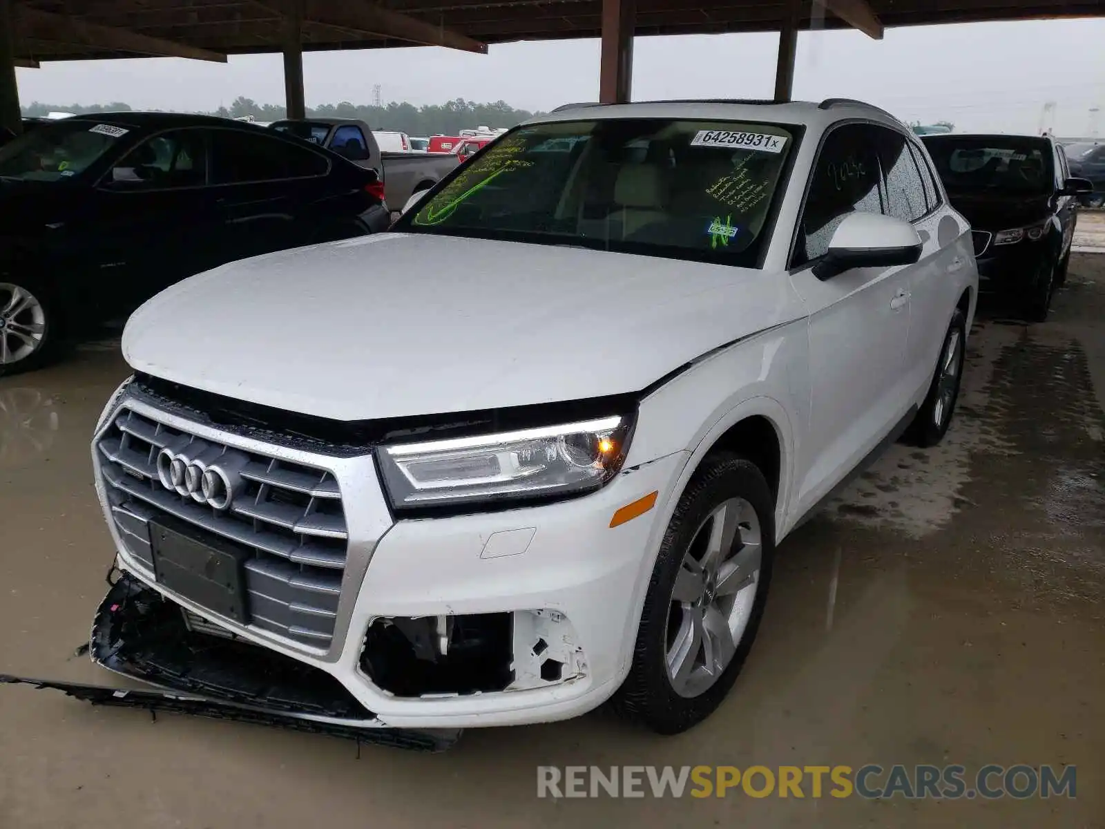 2 Photograph of a damaged car WA1ANAFY2K2129982 AUDI Q5 2019